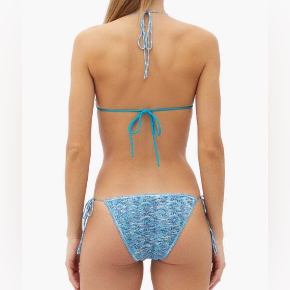 Missoni blue metallic knit bikini - Picture 3 of 4